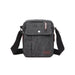 E1971 - Kono Multi Pocket Cross Body Shoulder Bag - Black - Image 2