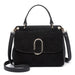 Lb6871-miss Lulu Stylish Ladies Leather Handbag Shoulder Bag Black - Image 1