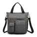 Lb6923 - Kono Multi-compartment Tote Shoulder Bag - Grey - Image 2