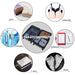 E6874-1 - Kono 6 Piece Polyester Travel Luggage Organiser Bag Set - Navy - Image 4