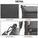 Lb6927 - Miss Lulu Multi Pocket Leather Look Rfid-blocking Cross Body Bag - Grey - Image 6