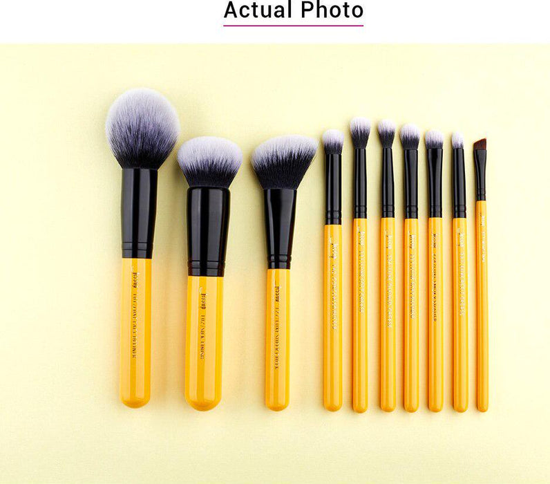 10pcs Citrus Color Makeup Brushes Set T276