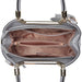 Lg1847 - Miss Lulu Pu Leather Rose Hanging Ornament Handbag - Grey - Image 3