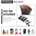 Lb6927 - Miss Lulu Multi Pocket Leather Look Rfid-blocking Cross Body Bag - Grey - Image 7