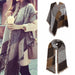 S6427 - Women Ladies Fashion Plaid Scarf Blanket Winter Warm Wrap Shawl - Coffee - Image 1