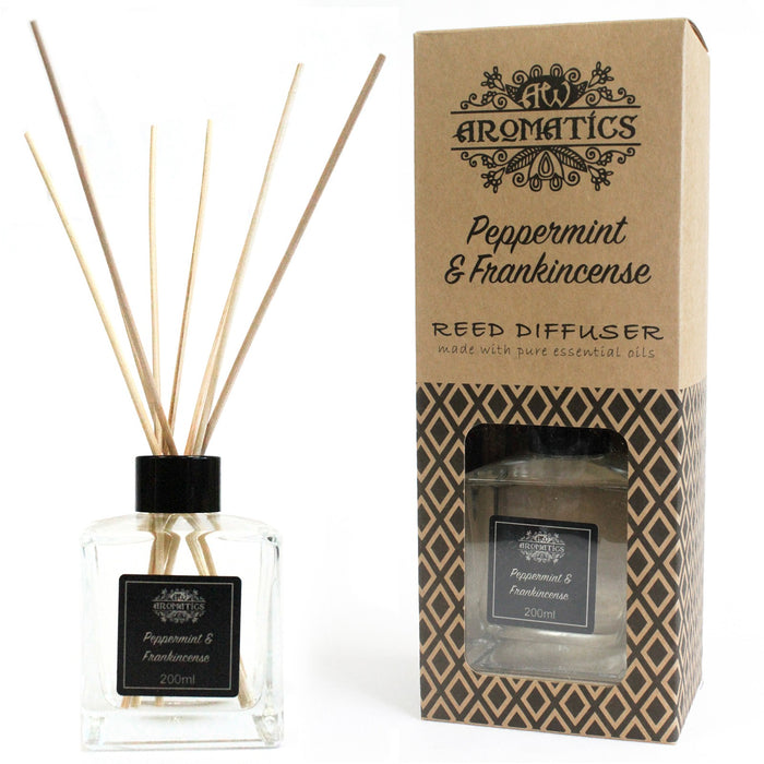 Diffuseur d'huiles essentielles de menthe poivrée et d'encens 200 ml