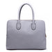 Lt1726 - Miss Lulu Textured Pu Leather Medium Size Classic Tote Bag Shoulder Bag Grey - Image 4