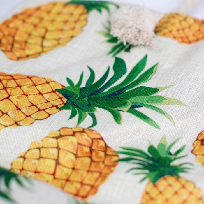 Rope Handle Bag - Pineapples