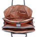 Lt1726 - Miss Lulu Textured Pu Leather Medium Size Classic Tote Bag Shoulder Bag Grey - Image 6