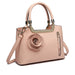 Lg1847 - Miss Lulu Pu Leather Rose Hanging Ornament Handbag - Pink - Image 2