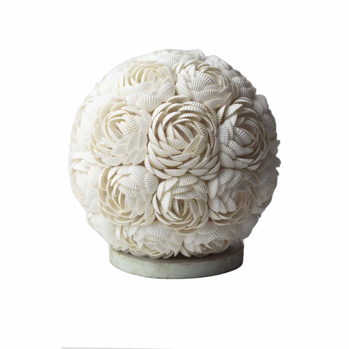 Lampe Coquillage Boho - Globe Rose - 15 cm