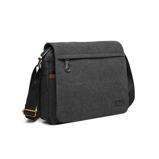 Lb1925 - Kono Classic Expanding Messenger Bag - Black - Image 1
