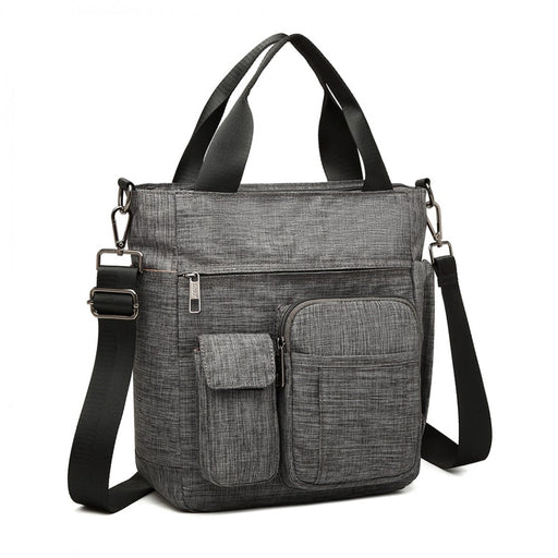 Lb6923 - Kono Multi-compartment Tote Shoulder Bag - Grey - Image 1
