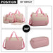 9026 - Miss Lulu Polyester 5 Pcs Set Maternity Baby Changing Bag Dot - Pink - Image 3