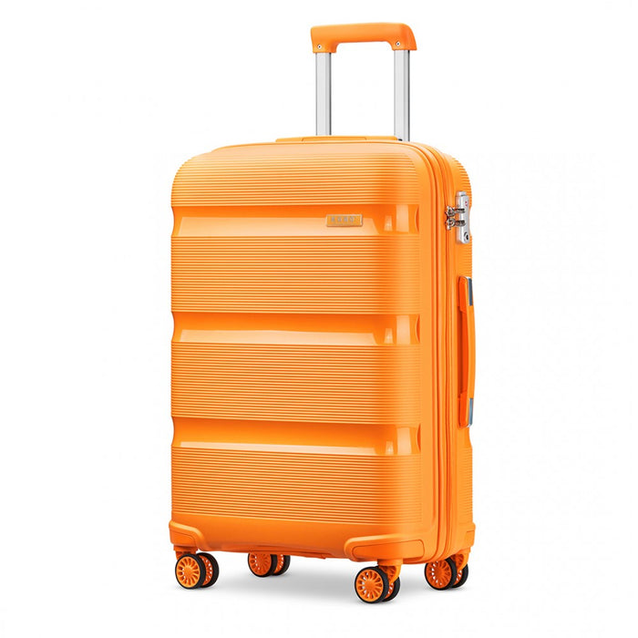 20 Inch Bright Hard Shell Pp Suitcase - Classic Collection - Orange