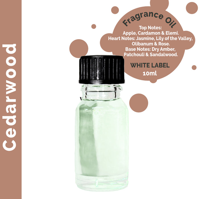 10 ml Cedarwood Fragrance Oil - UNLABELLED