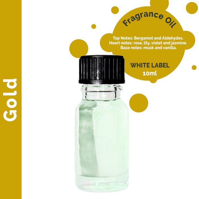 10 ml Gold Fragrance Oil - UNLABELLED