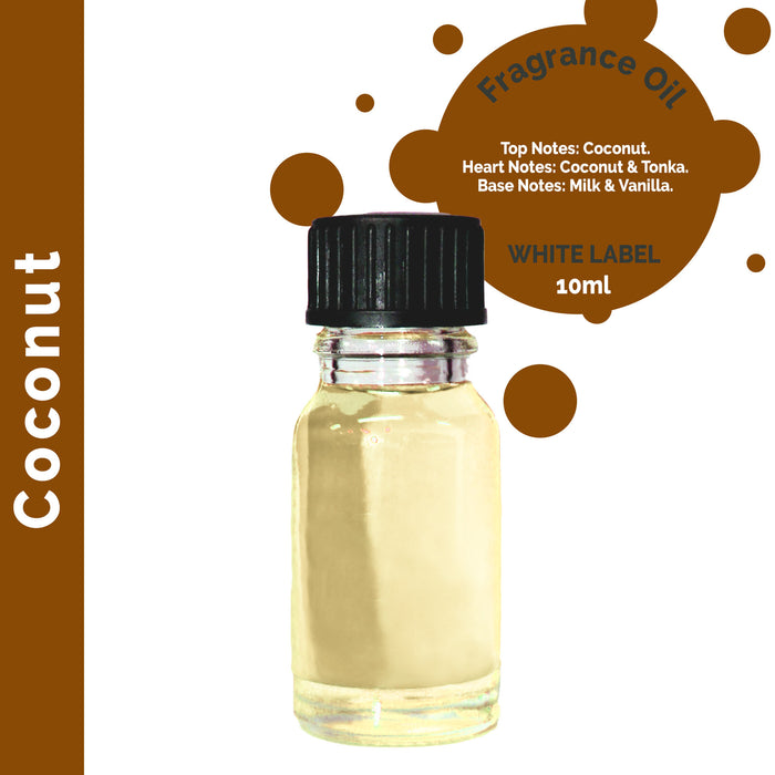 10 ml Coconut Fragrance Oil - UNLABELLED