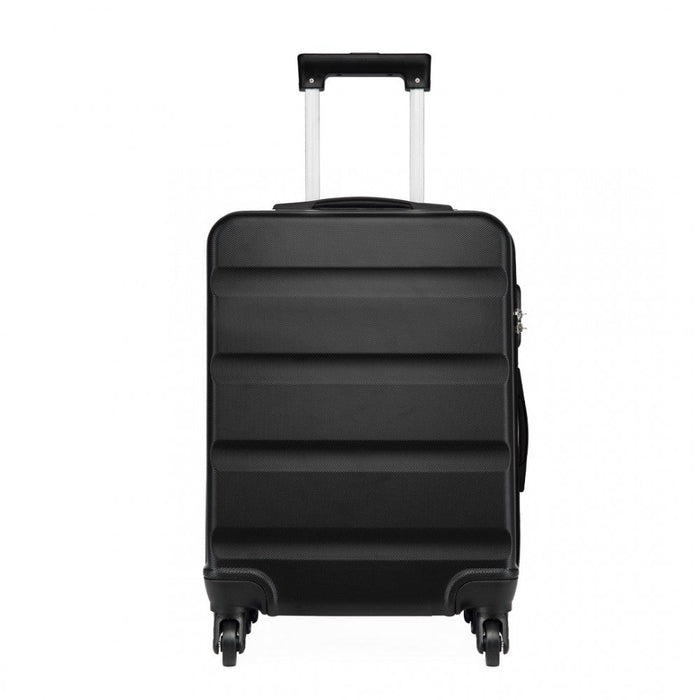 24 Inch Horizontal Design Abs Hard Shell Suitcase With Tsa Lock  Black