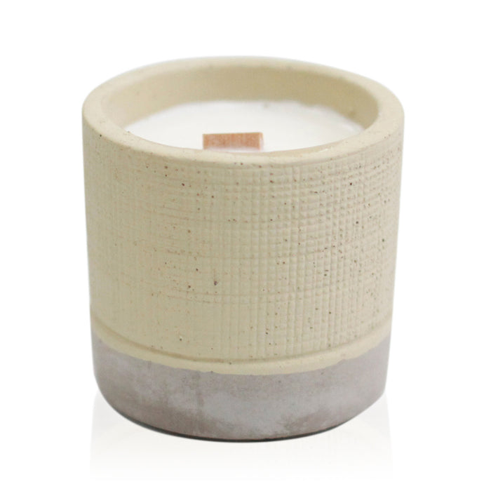 Pot Concrete Soy Candle - Grey - Coffee in the Club