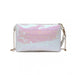 Lh1765 We- Miss Lulu Sequins Clutch Evening Bag White - Image 3