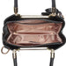 Lg1847 - Miss Lulu Pu Leather Rose Hanging Ornament Handbag - Black - Image 3