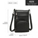 Lb6927 - Miss Lulu Multi Pocket Leather Look Rfid-blocking Cross Body Bag - Black - Image 4