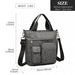 Lb6923 - Kono Multi-compartment Tote Shoulder Bag - Grey - Image 4