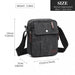 E1971 - Kono Multi Pocket Cross Body Shoulder Bag - Black - Image 4