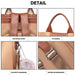 Lg1903 - Miss Lulu Two Way Backpack Shoulder Bag With Pom Pom Pendant - Brown - Image 7