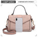 Lb6872 - Miss Lulu Matte Leather Midi Handbag - Pink - Image 5