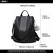 Lg1903 - Miss Lulu Two Way Backpack Shoulder Bag With Pom Pom Pendant - Black - Image 5