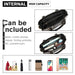 Lg2001 - Miss Lulu Gingham Plaid Panel Shoulder Bag - Black - Image 7