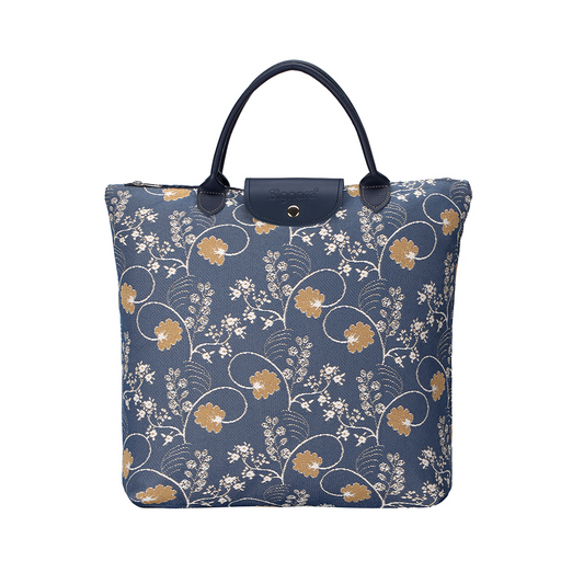 Jane Austen Blue - Foldaway Bag-0