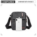 E1971 - Kono Multi Pocket Cross Body Shoulder Bag - Black - Image 5