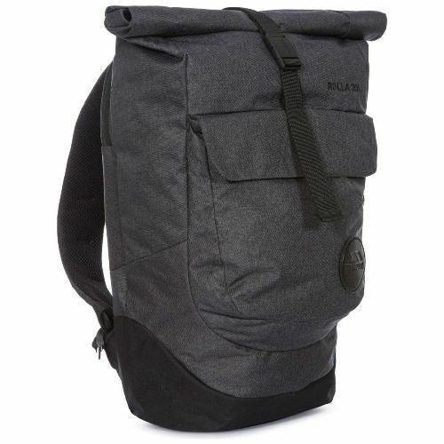 30L Trespass Rolla Laptop Rucksack Rolltop Backpack Travel Bag - Love Thy Bargains