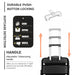 K2092 - Kono Bright Hard Shell Pp Suitcase 3 Pieces Set - Classic Collection - Black - Image 8
