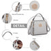 Lb2126 - Miss Lulu Leather Look Practical Crossbody Bag - Grey - Image 5