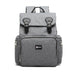 E1976 - Kono Travel Baby Changing Backpack With Usb Charging Interface - Grey - Image 2
