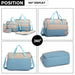 9026 - Miss Lulu Polyester 5 Pcs Set Maternity Baby Changing Bag Dot - Blue - Image 4
