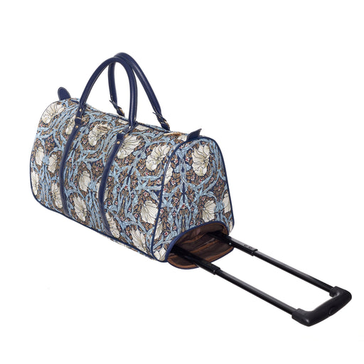 William Morris Pimpernel and Thyme Blue - Pull Holdall-0