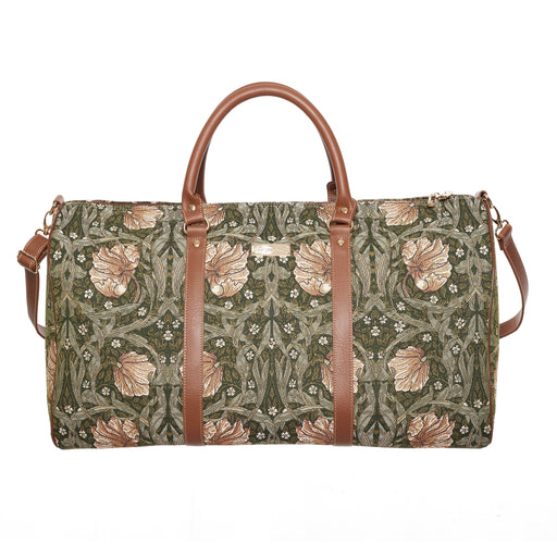 William Morris Pimpernel and Thyme Green - Big Holdall Bag-0