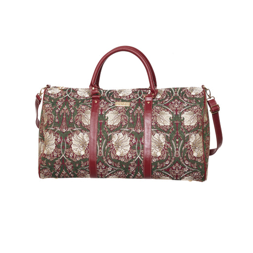 William Morris Pimpernel and Thyme Red - Big Holdall Bag-0