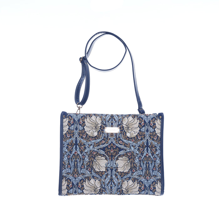 William Morris Pimpernel & Thyme Blue - City Bag-1