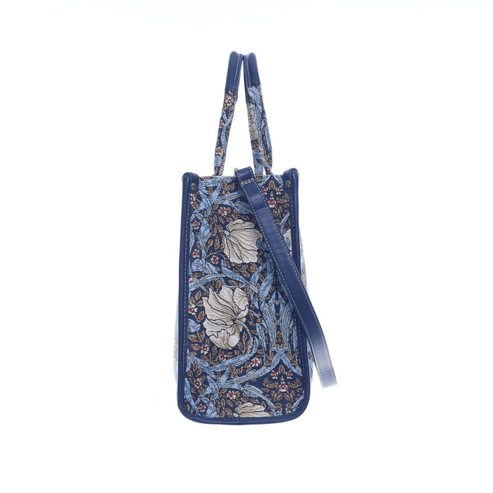 William Morris Pimpernel & Thyme Blue - City Bag-3