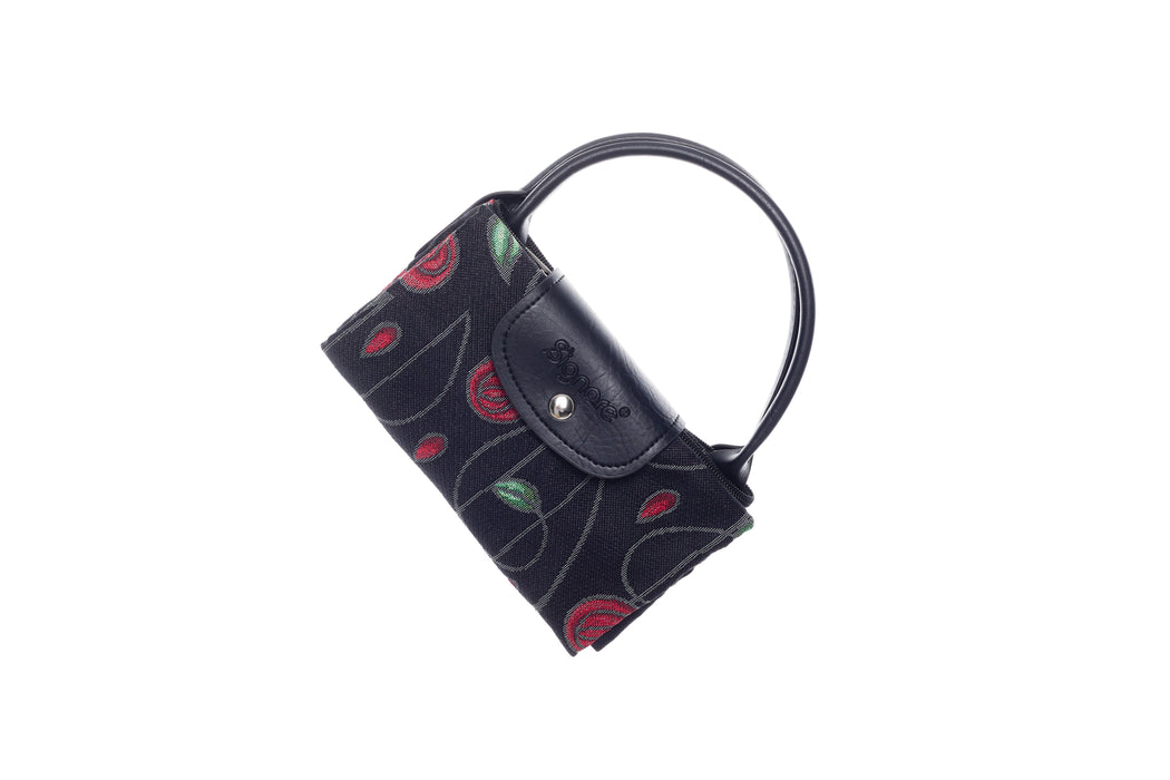 Mackintosh Simple Rose Black - Foldaway Bag-1