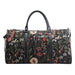 Morning Garden Black - Big Holdall Bag-0