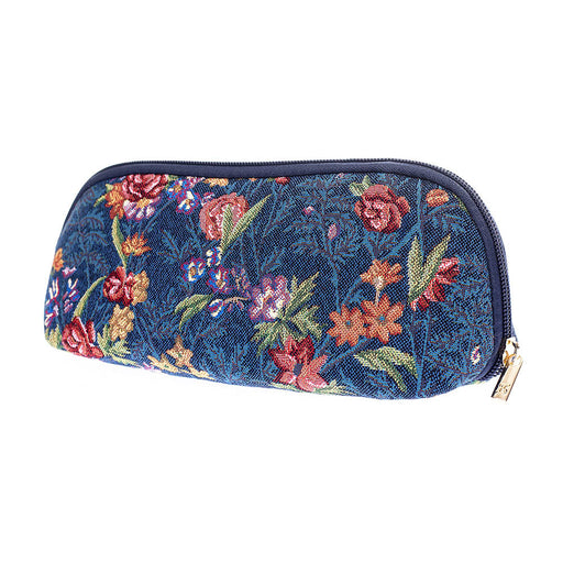 V&A Licensed Flower Meadow Blue - Makeup Brush Bag-0