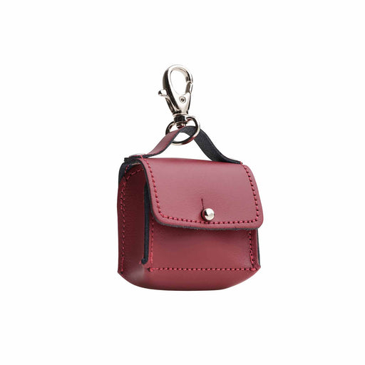 Mini bag charm -  Oxblood Red-0