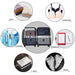E2015 - Kono 6 Piece Polyester Travel Luggage Organiser Bag Set - Burgundy - Image 4